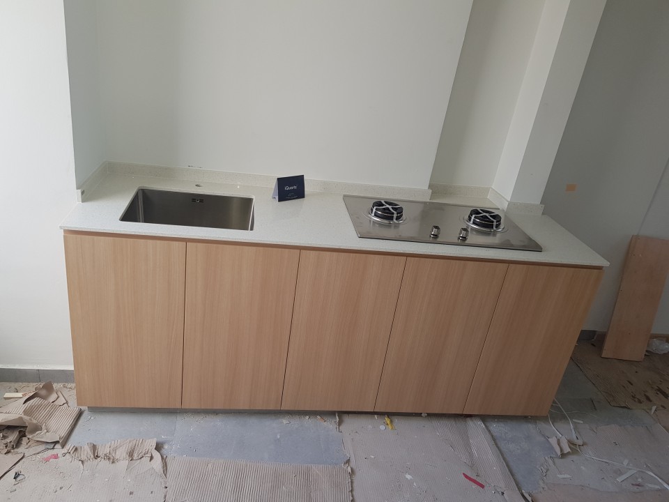 iQuartz Kitchen Top Reviews, Marble Quartz, Hachi Flush Mount Sink